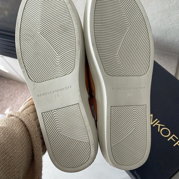 Rebecca Minkoff metallic Nana Sneakers Flats Shoes Size 8.5 - Picture 5 of 5